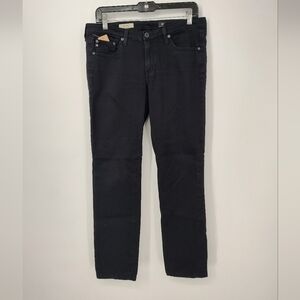 AG Adriano Goldschmied The Stevie Women's Black Straight Leg Jeans Size 30Reg